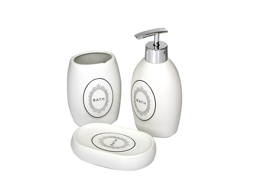 SET BAÑO CERAMICA 3 PZAS. BATH cod. 2300160