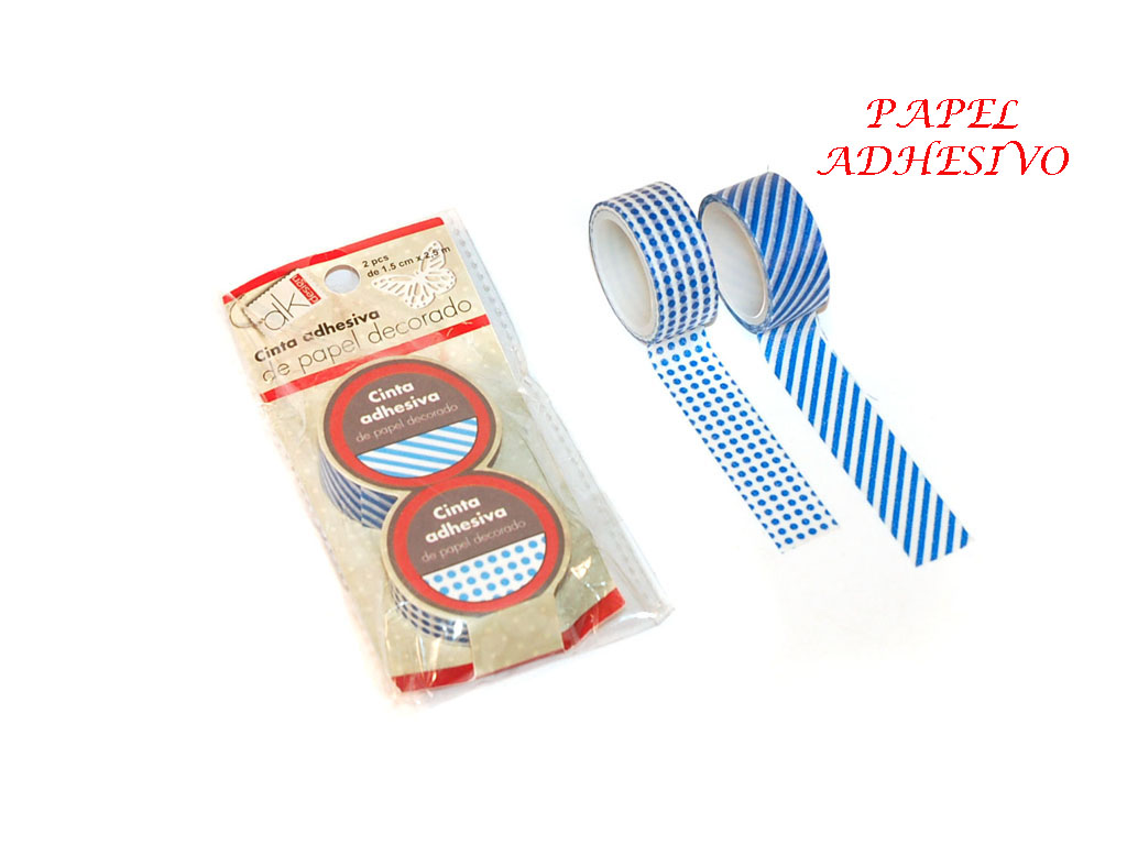 WASHI TAPE PAPEL 2 PCS 1,5X5 MT. cod. 2500038