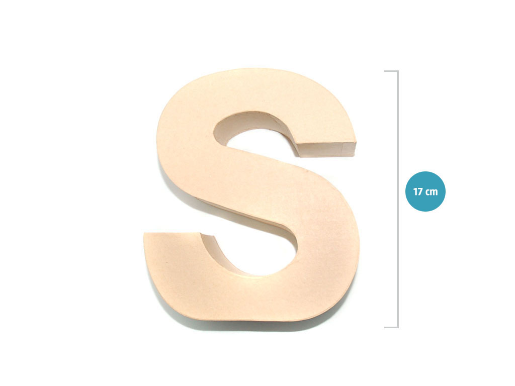 LETTERA SCRAP S MARRONE cod. 2500191