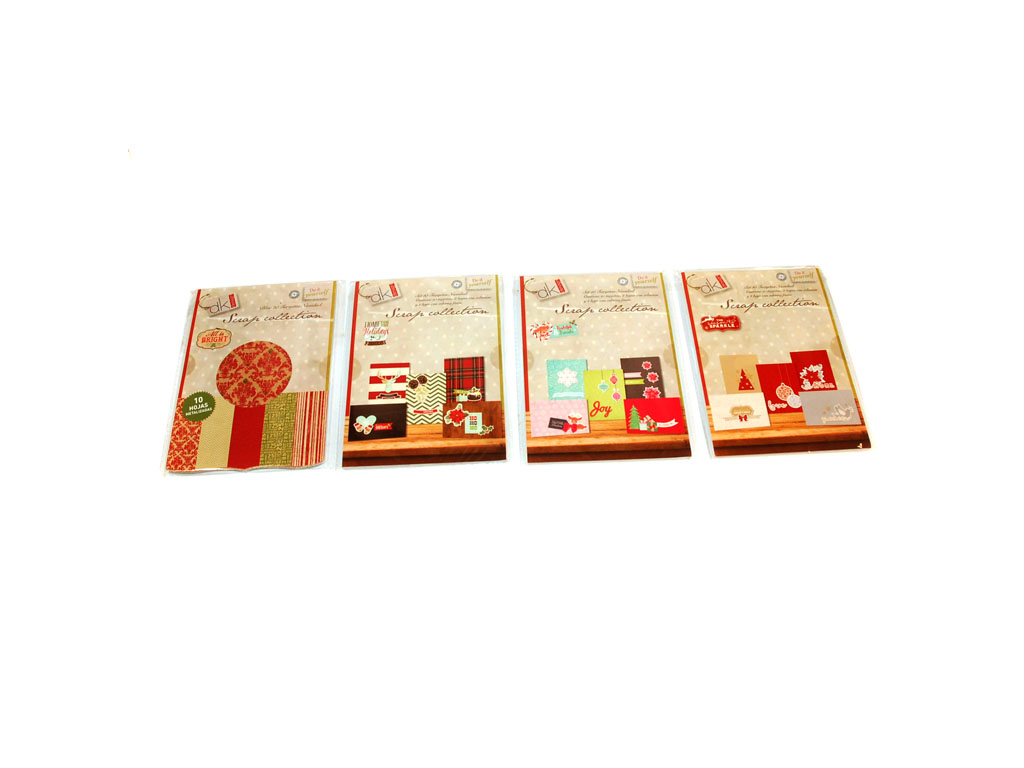 PACK 10 HOJAS TARJETAS XMAS SURT-4 cod. 2500680