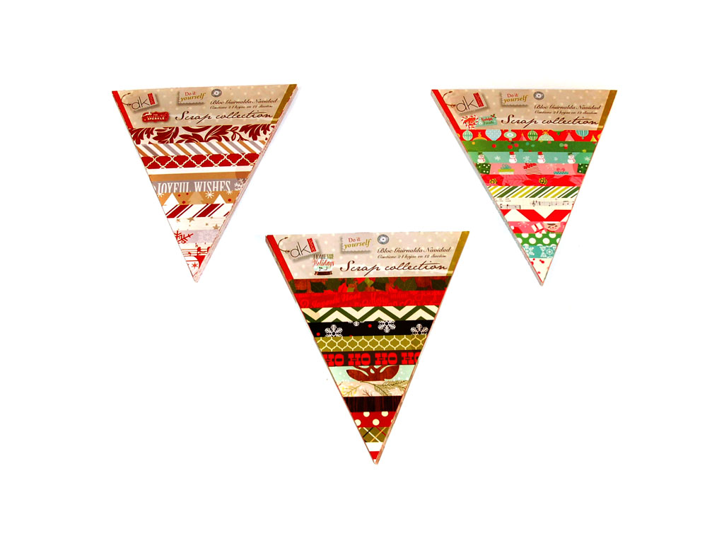 XMAS BUNTING BOOK 24 PCS. ASST-3 cod. 2500687