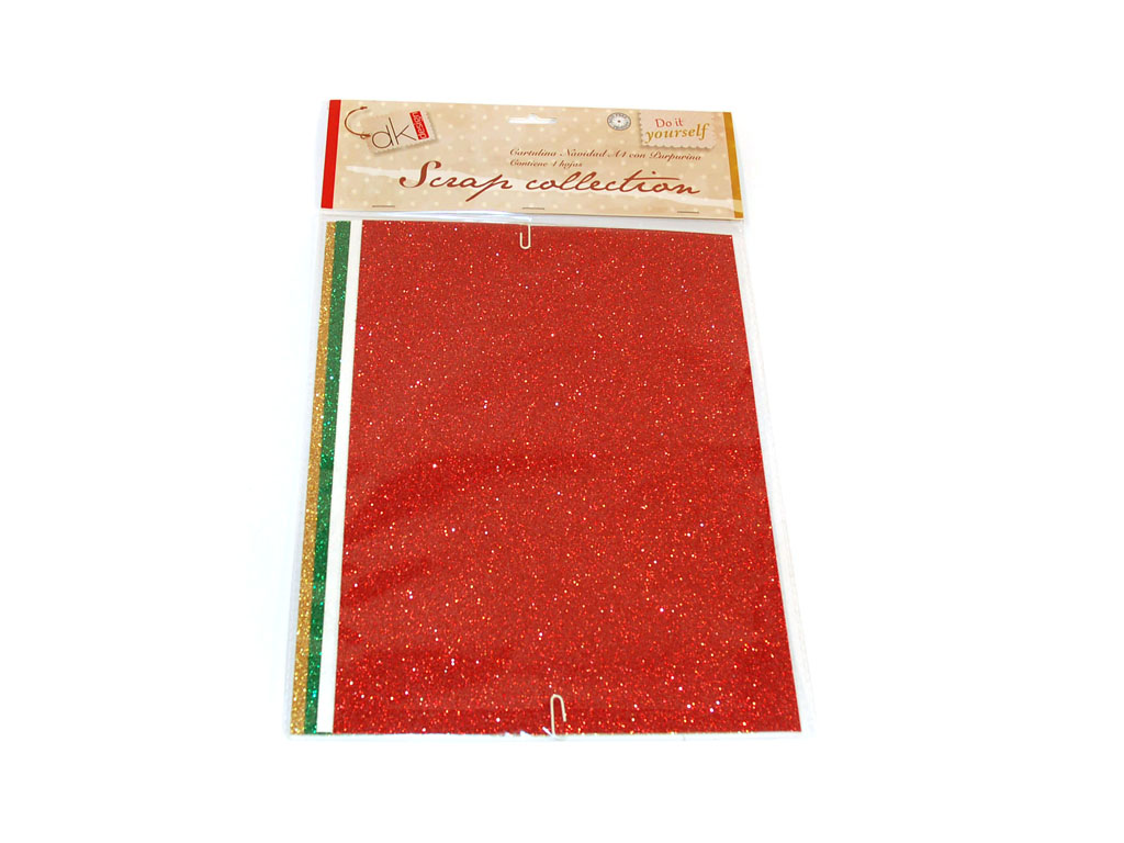A4 GLITTER CARDSTOCK 4 SHEETS cod. 2500697