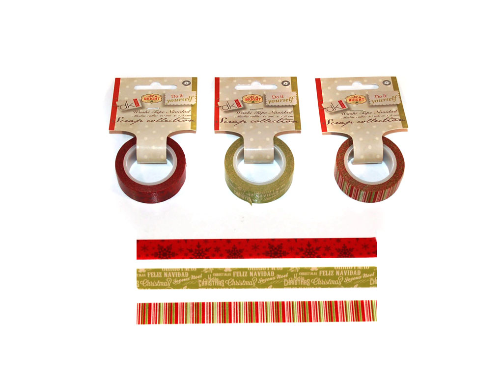 XMAS WASHI TAPE 10 MT. ASST-3 cod. 2500705