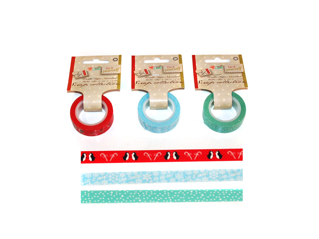 WASHI TAPE NAVIDAD 10 MT. SURT-3 cod. 2500707