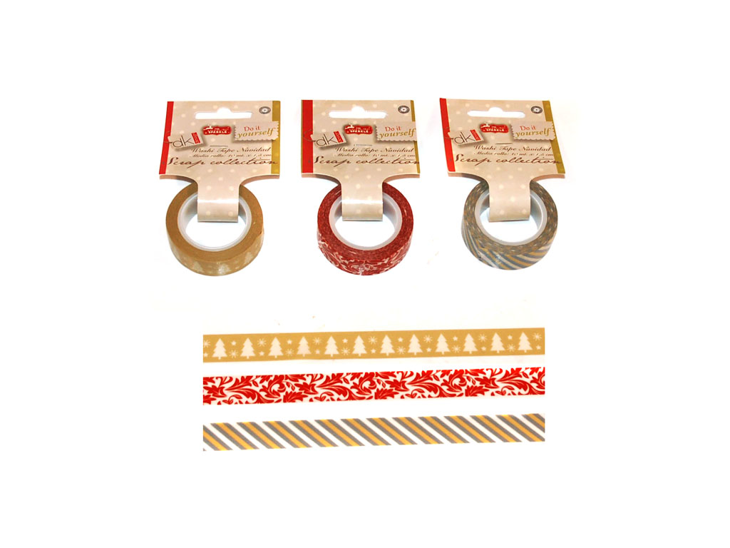 XMAS WASHI TAPE 10 MT. ASST-3 cod. 2500708