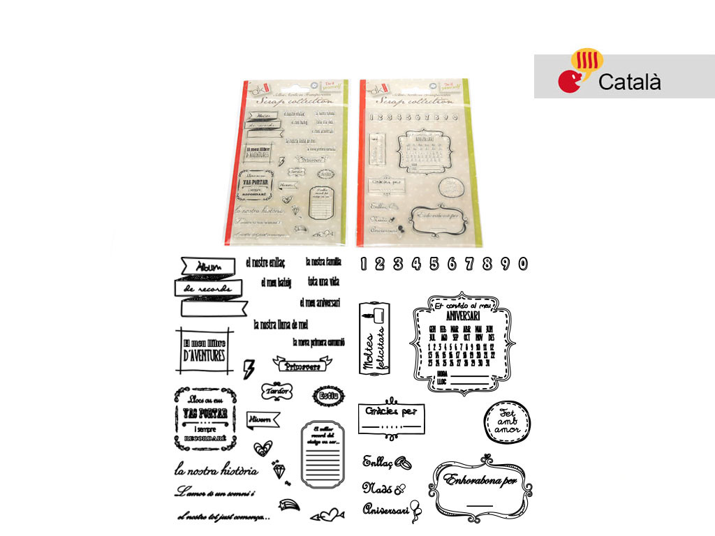ACRILIC STAMPS CAT-2 ASST-2 cod. 2501031