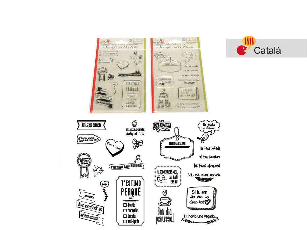 ACRILIC STAMPS CAT-3 ASST-2 cod. 2501032
