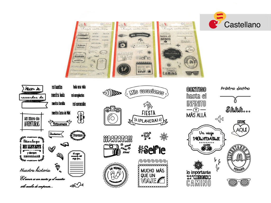 ACRILIC STAMPS SPA-1 ASST-3 cod. 2501034