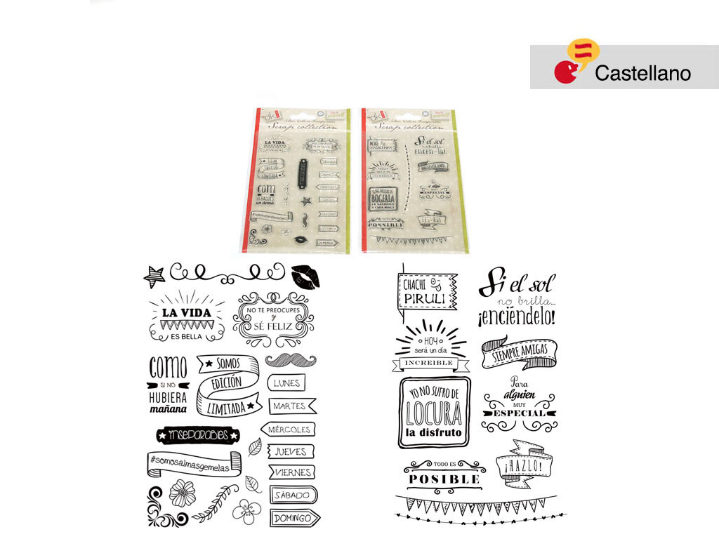 ACRILIC STAMPS SPA-4 ASST-2 cod. 2501037