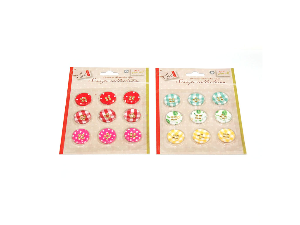 9 FABRIC BUTTONS ASST-2 cod. 2501054