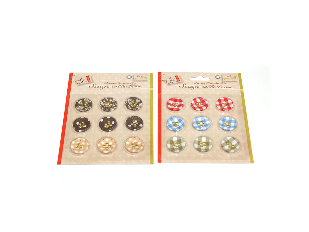 9 FABRIC BUTTONS ASST-2 cod. 2501055