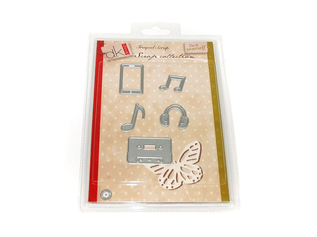 DIE CUTS MUSIC 5 PCS. cod. 2501077