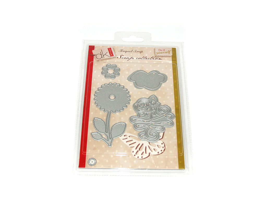 DIE CUTS FLOWERS 4 PCS. cod. 2501095