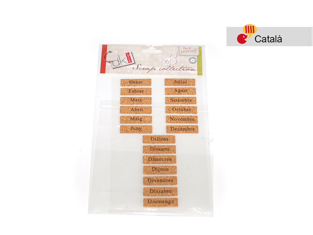 CORCK STICKERS DAYS&MONTHS CATALONIAN cod. 2501214