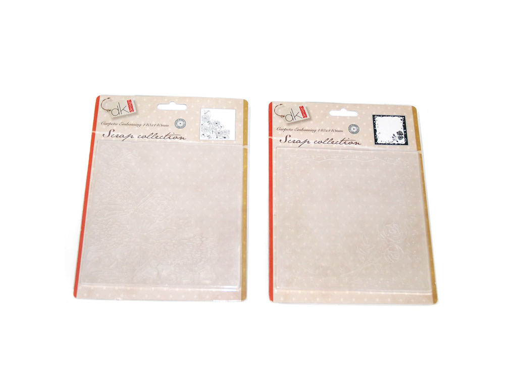 CARPETA EMBOSSING 14X14 CM. SURT-2 cod. 2501311