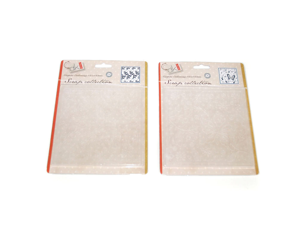 CARPETA EMBOSSING 14X14 CM. SORT-2 cod. 2501316