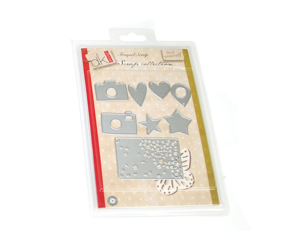 TROQUEL SCRAP CAMARAS&CORAZONES 8 PCS. cod. 2501322