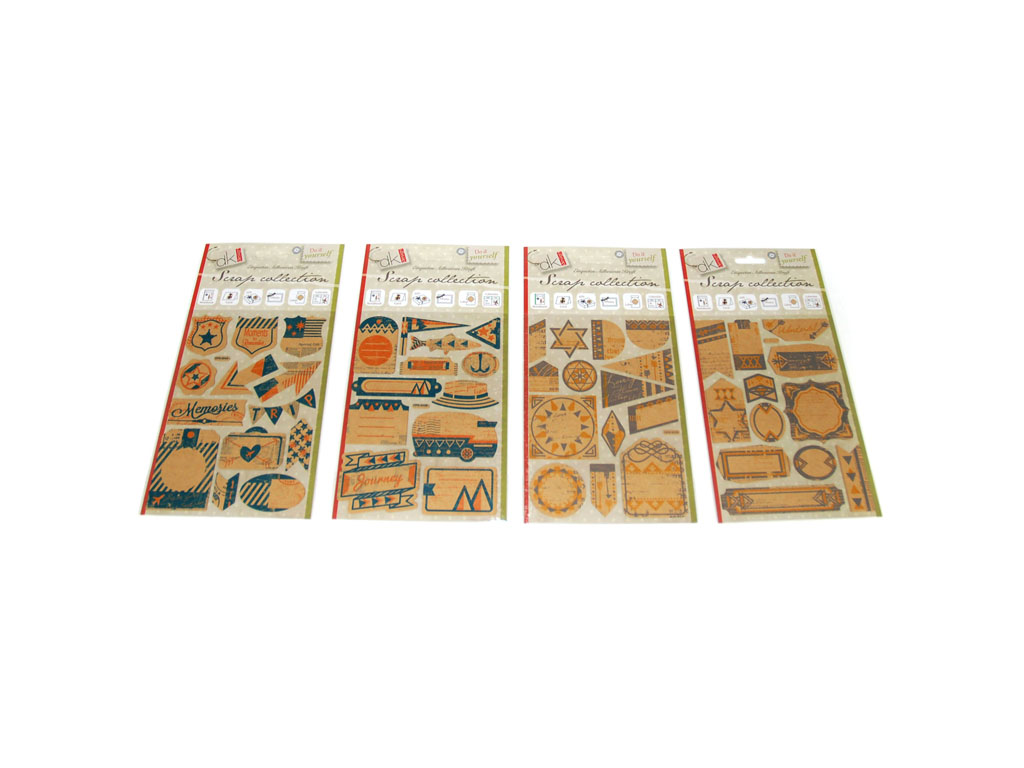 STICKER PAPEL KRAFT SORT-4 cod. 2501448