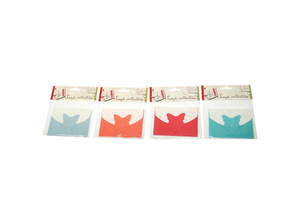 BUTTERFLIES ENVELOPE ASST-4 cod. 2501518