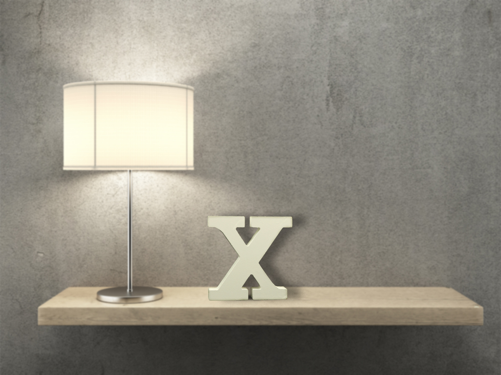 WHITE WOODEN LETTER -X- cod. 2501549