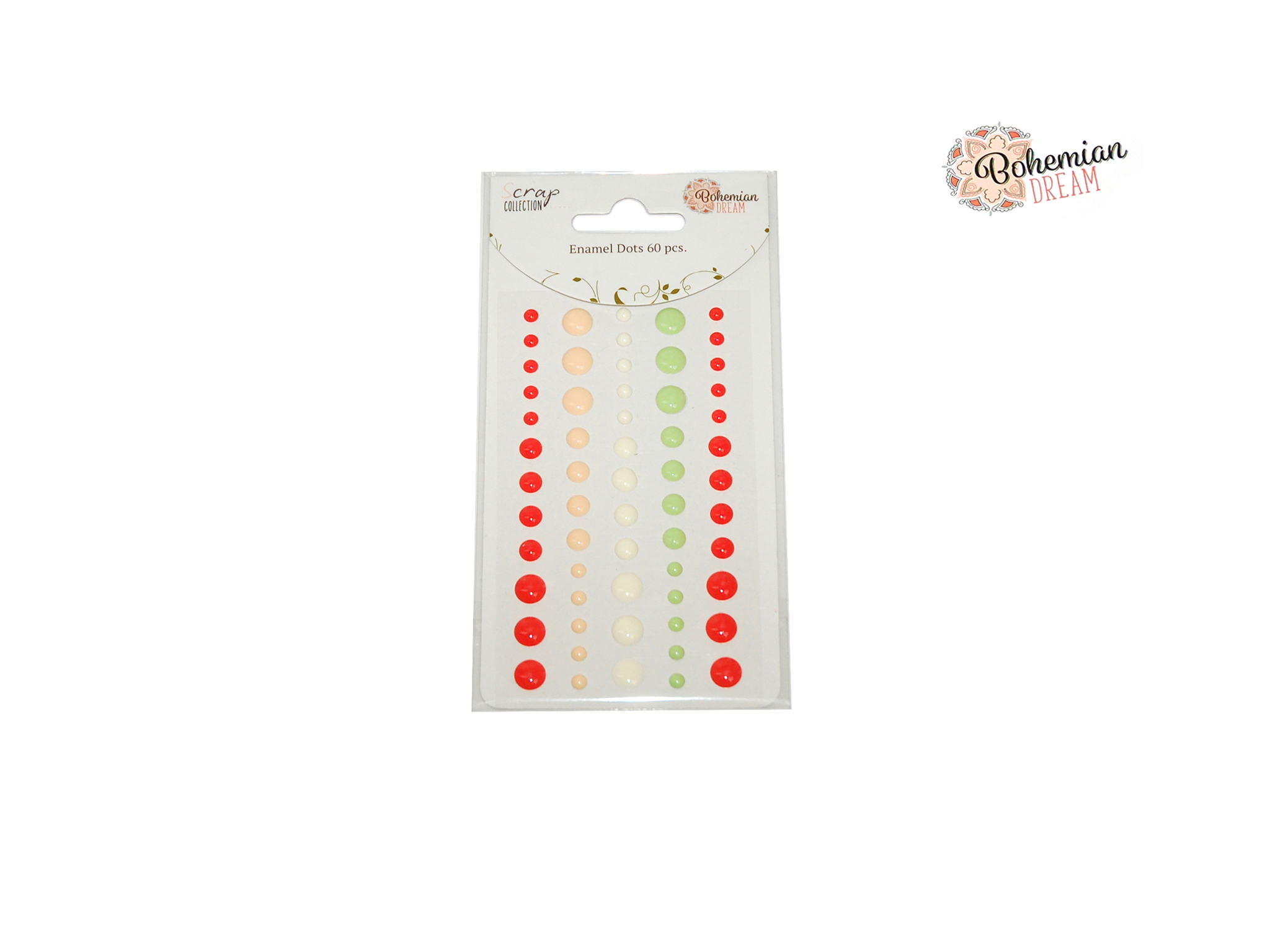 ENAMEL DOTS 60 PCS BOHEMIA cod. 2501775