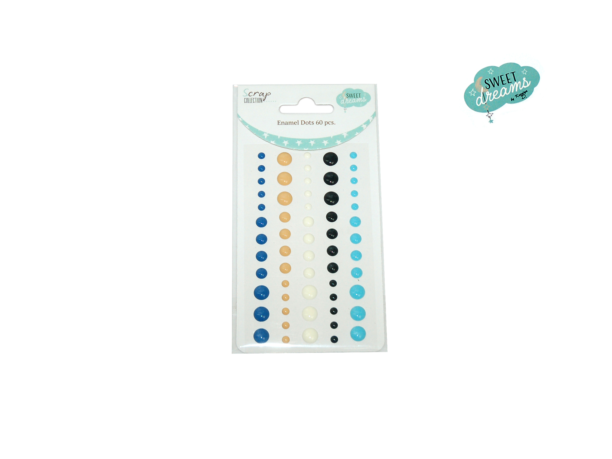 ENAMEL DOTS 60 PCS SWEET DREAMS BOY cod. 2501778