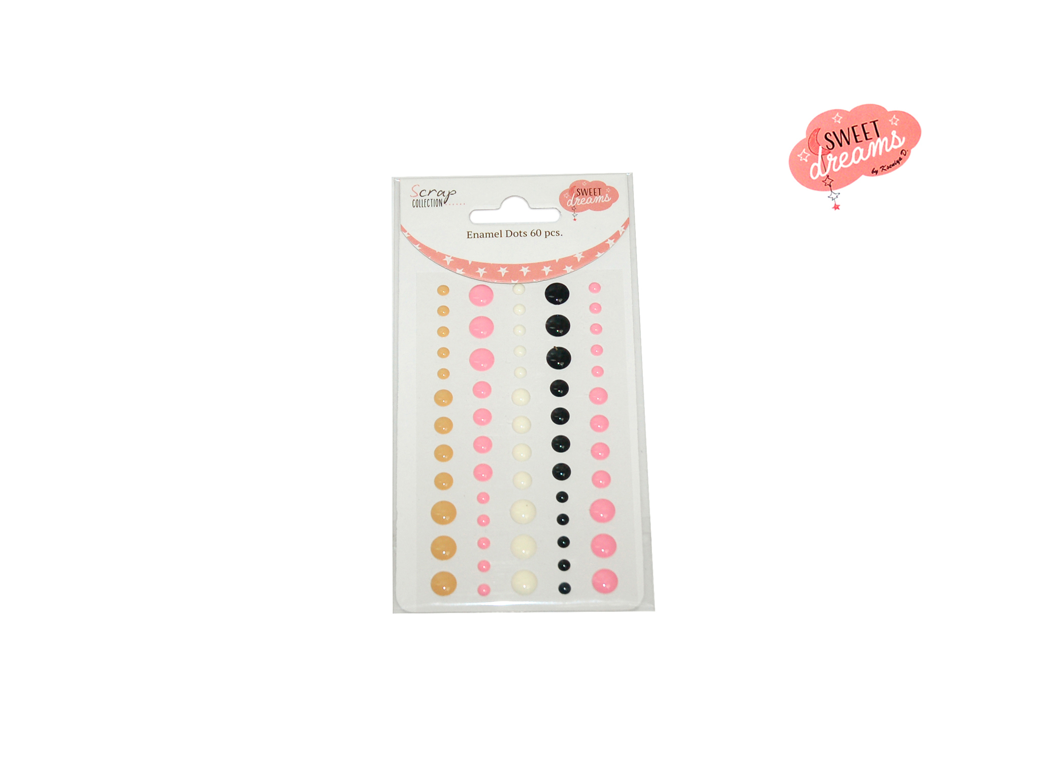 ENAMEL DOTS 60 PCS SWEET DREAMS GIRL cod. 2501779