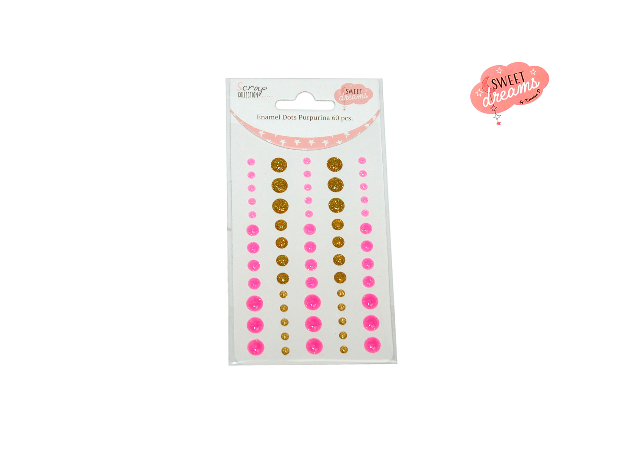 GLITTER DOTS 60 PCS SWEET DREAMS GIRL cod. 2501784