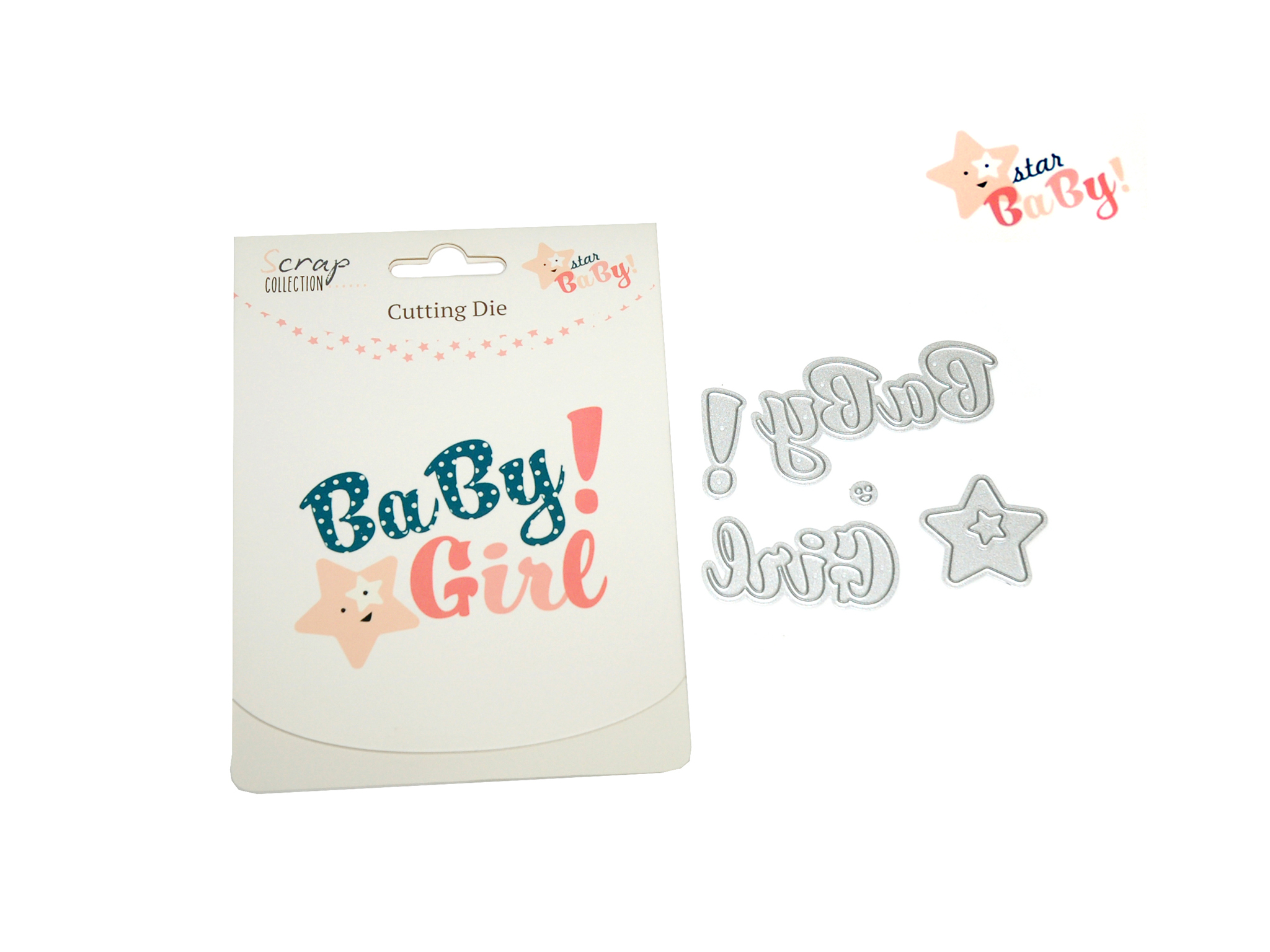 CUTTING DIES STAR BABY GIRL cod. 2501805