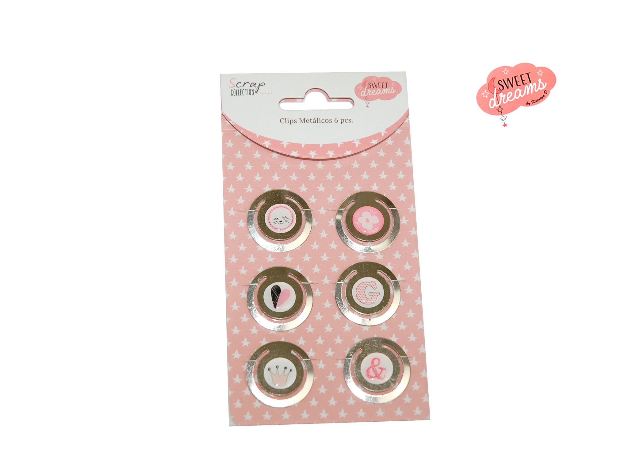 CLIPS PAPEL EPOXY 6 PCS SWEET DREAM GIRL cod. 2501807