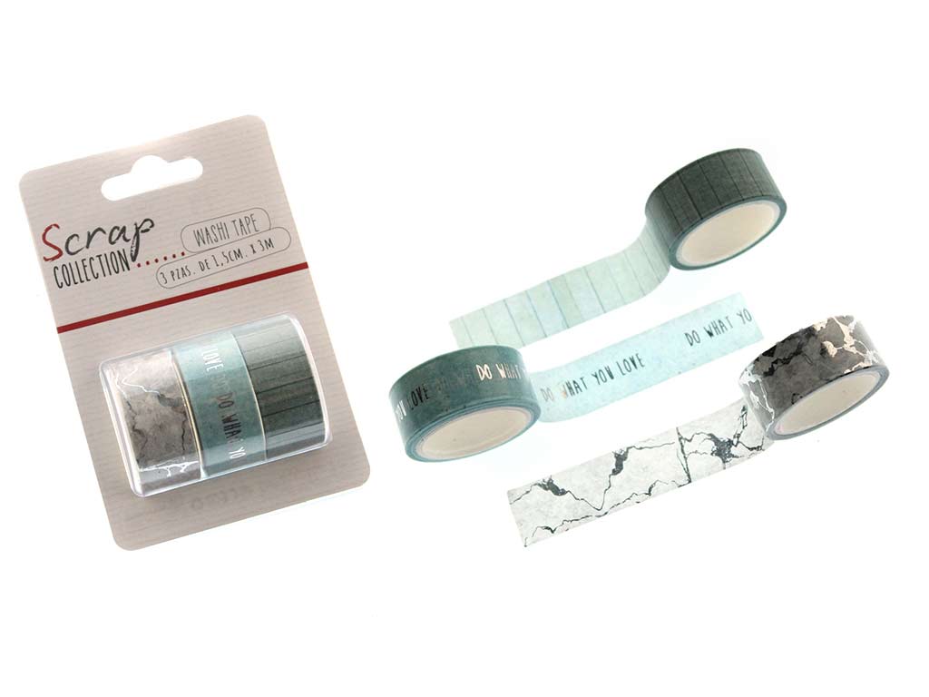 WASHI TAPE PACK 3 PZ. LOVE cod. 2502040