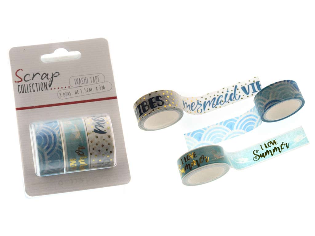 WASHI TAPE PACK 3 PCS. SUMMER cod. 2502042