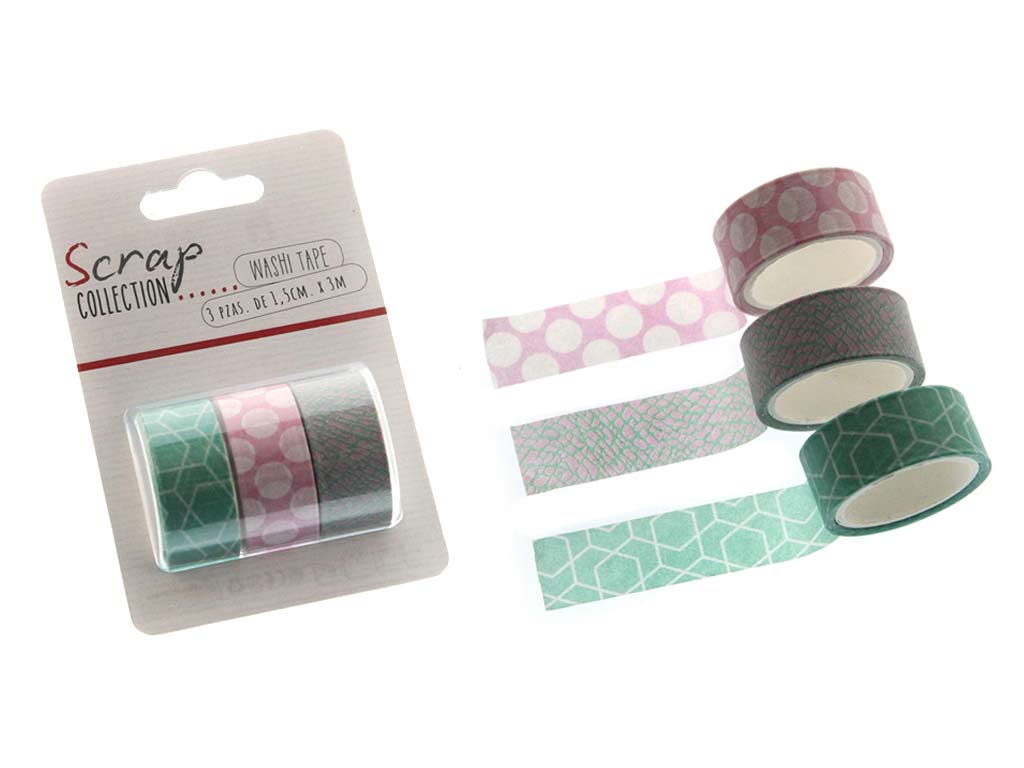 WASHI TAPE PACK 3 PCS. DOTS cod. 2502053