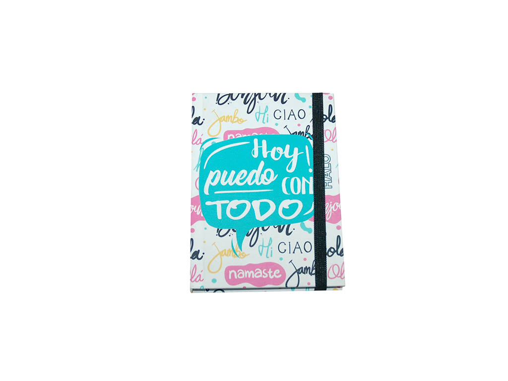 LIBRETA A6 HOY PUEDO CON TODO RAYADA cod. 2900079
