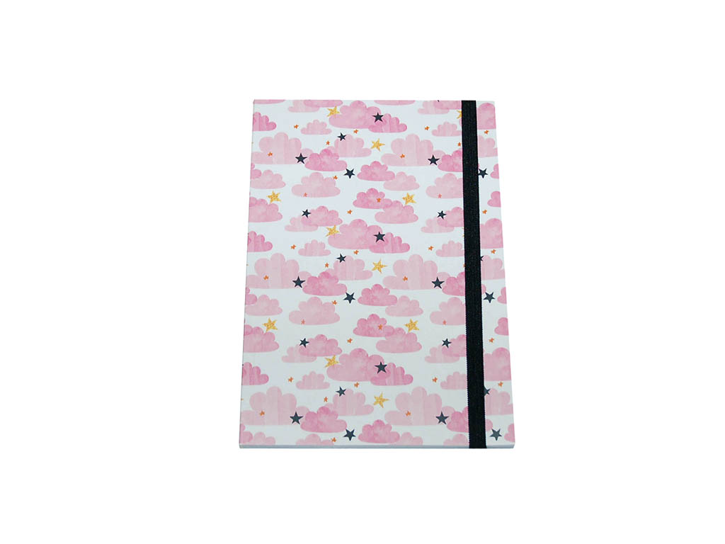 A5 PRINTED NOTEBOOK PINK CLOUS cod. 2900122