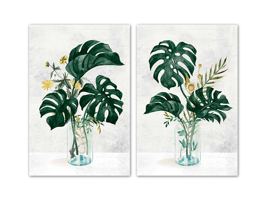 LAMINA 30X40 MONSTERA SURT-2 cod. 3001635