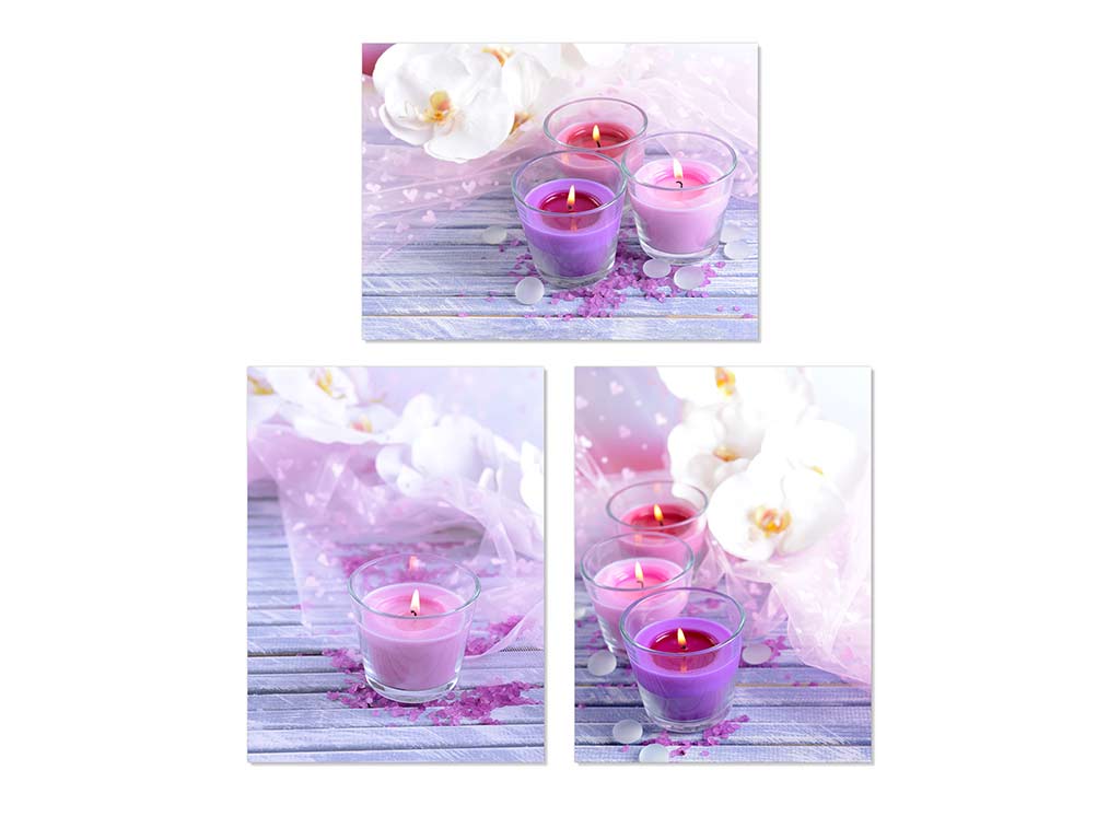 LAMINA 30X40 CANDELE ASS-3 cod. 3001693