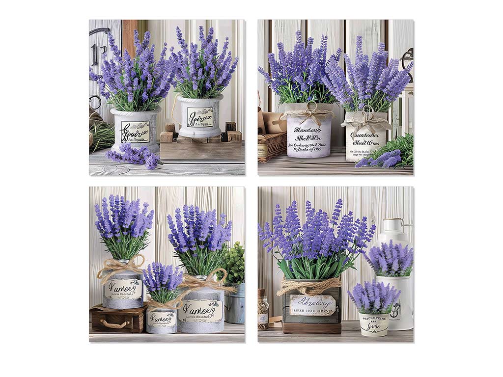 LAMINA 40X40 LAVANDA ASS-4 cod. 3001713