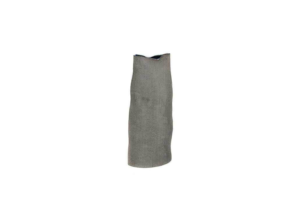 JARRON PLANO CERAMICA GRIS 25 CM. cod. 3100462