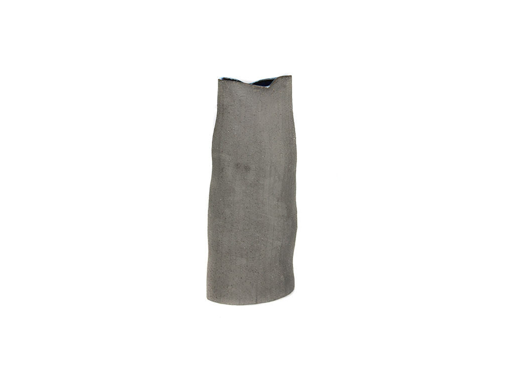 JARRON PLANO CERAMICA GRIS 30 CM. cod. 3100463