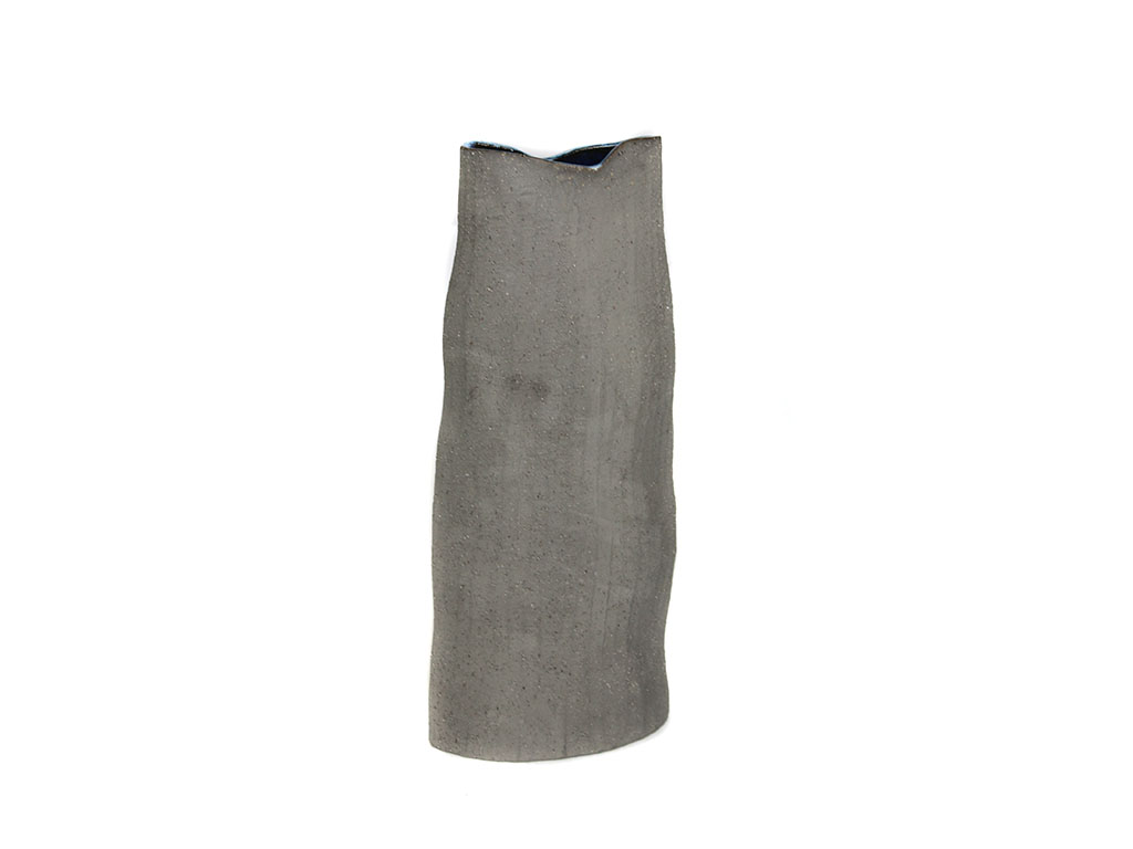 JARRON PLANO CERAMICA GRIS 40 CM. cod. 3100464