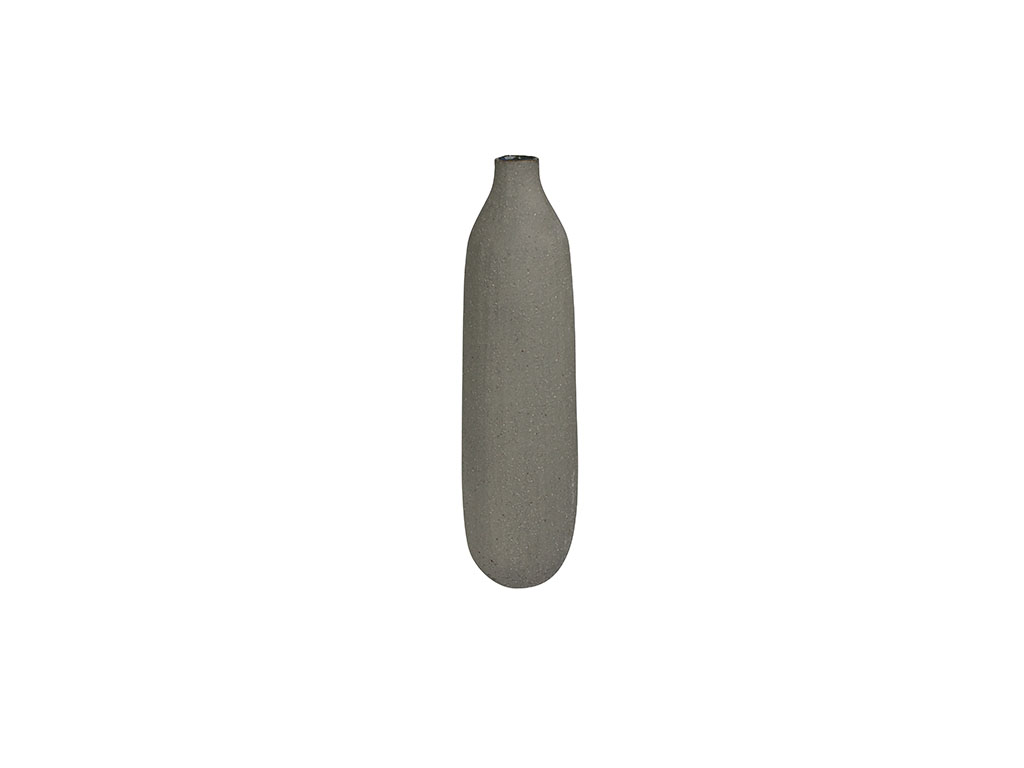 JARRON BOTELLA CERAMICA GRIS 24 CM. cod. 3100465