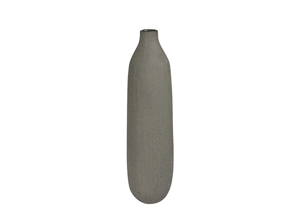 BOTTLE VASE CERAMICS GRAY 41 CM. cod. 3100467