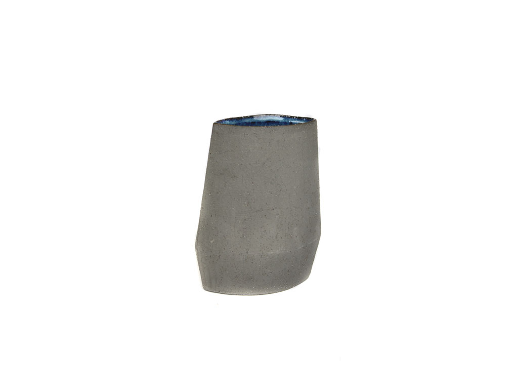 JARRON CONICO CERAMICA GRIS 23 CM. cod. 3100468