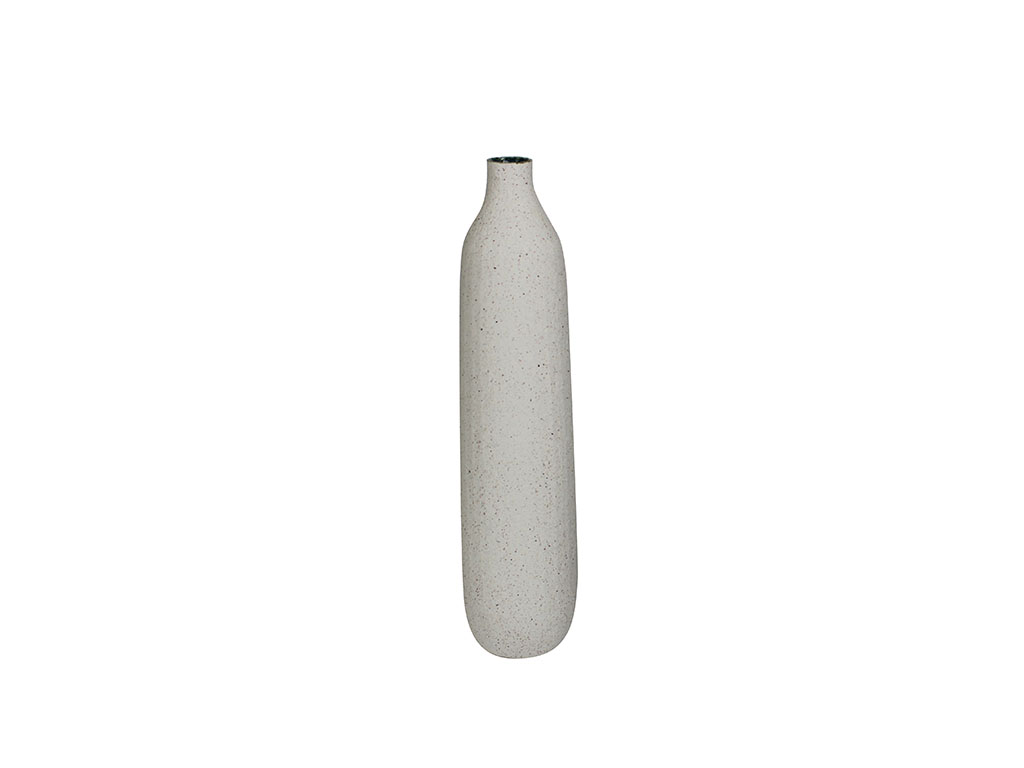 BOTTLE VASE CERAMICS WHITE 41 CM. cod. 3100486