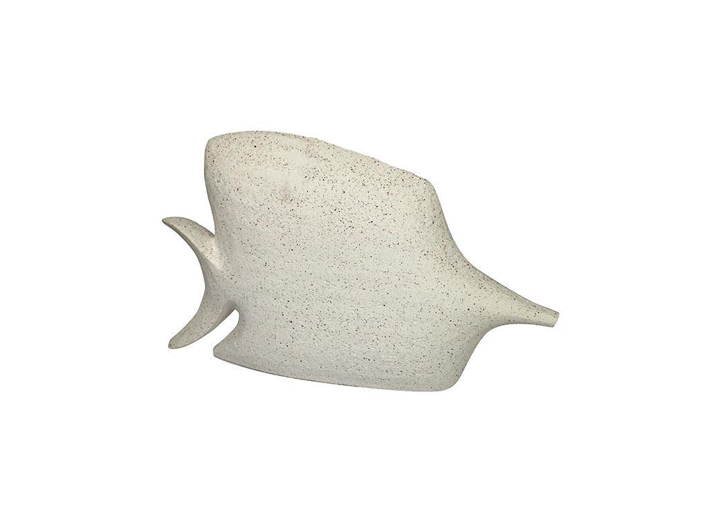 FISH FIGURE CERAMICS WHITE 21 CM. cod. 3100499