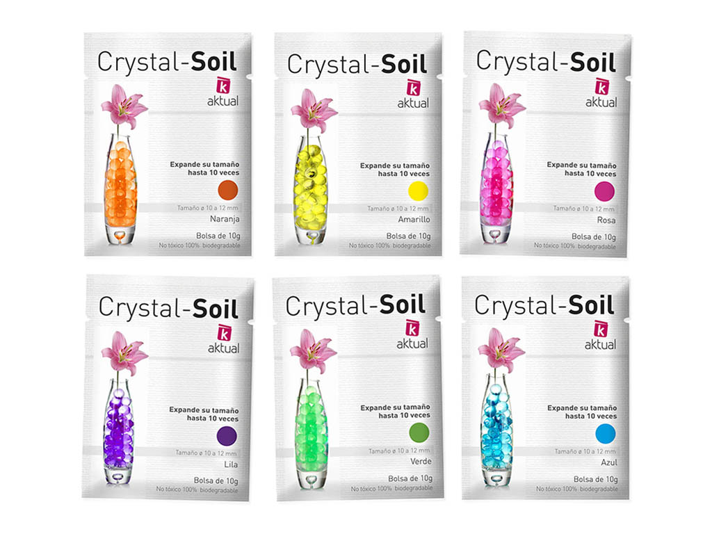 CRYSTAL SOIL 10 GR. COULEURS SOLIDES cod. 3200081