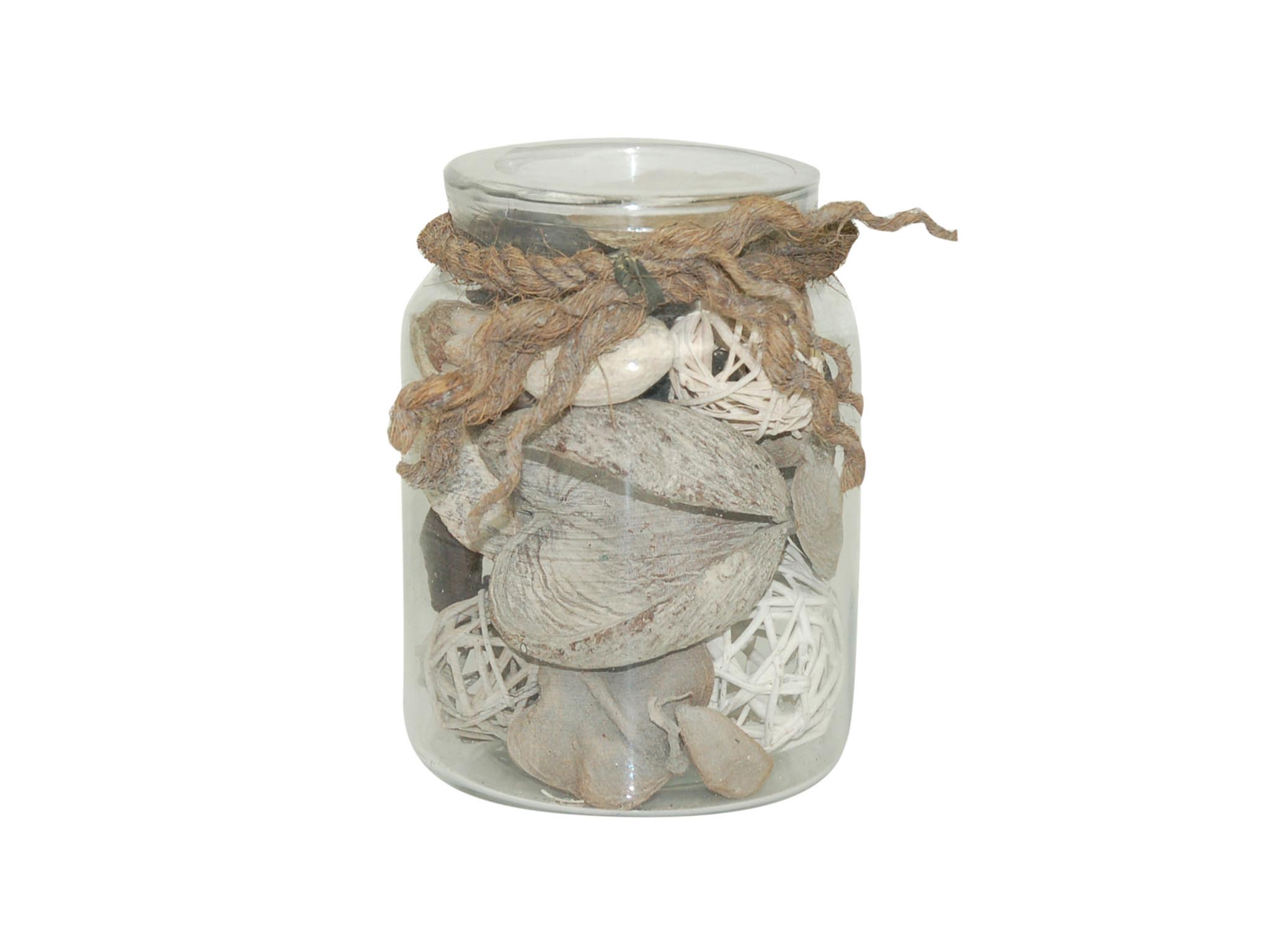 GLASS JAR MIX BALLS WHITE cod. 3200158