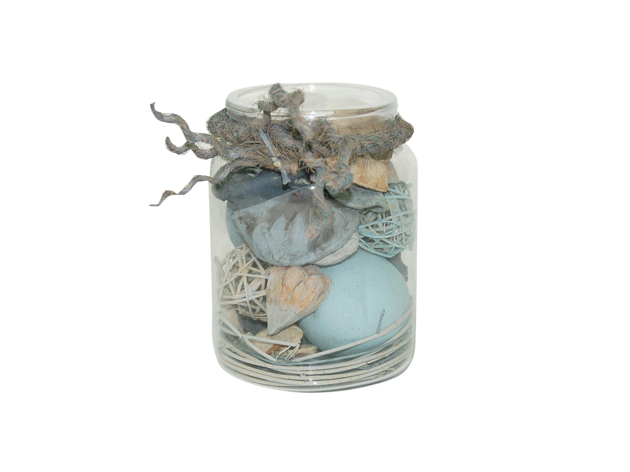 GLASS JAR MIX BALLS BLUE cod. 3200162