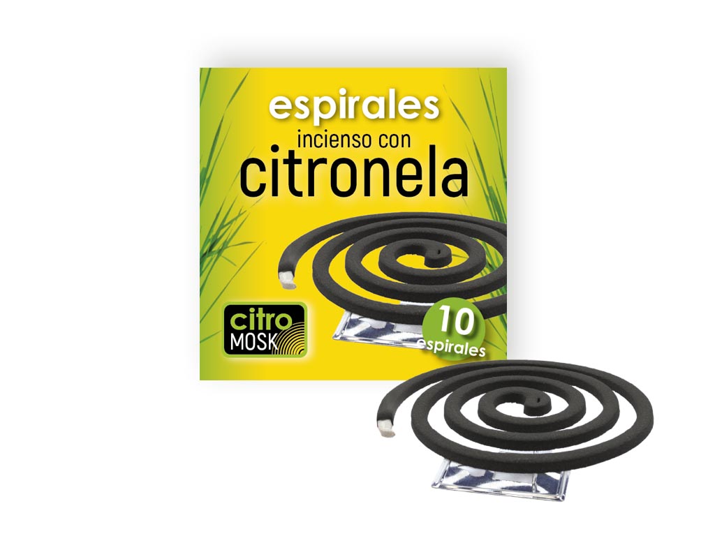 PACK 10 ESPIRALES CITRONELA+SOPORTE META cod. 3200201